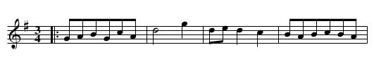 Menuet med polsk - staff notation