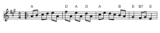 Menuet nr.60 - staff notation
