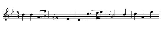 Menuet - staff notation