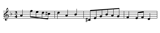 Menuet - staff notation