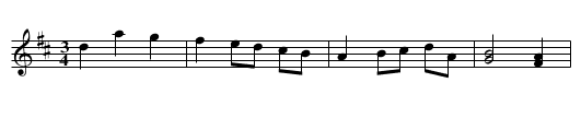 Menuette ur en Menuette- och Pollonessebok - staff notation