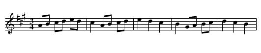 Menuette ur en Menuette- och Pollonessebok - staff notation