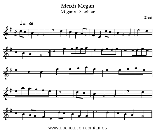 Merch Megan - staff notation