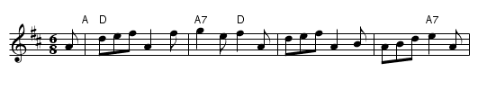 Merrily Danced the Quaker's Wife - staff notation