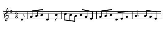 Merrily Kiss the Quaker - staff notation