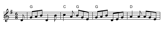 Merrily Kiss the Quaker's Wife - staff notation