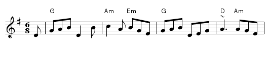 Merrily Kiss the Quaker's Wife - staff notation