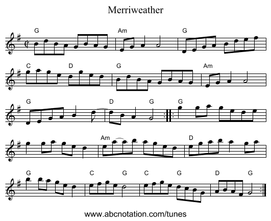 Merriweather - staff notation