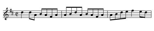 Merry Blacksmith - staff notation