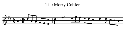 Merry Cobler, The - staff notation