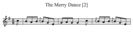 Merry Dance [2], The - staff notation