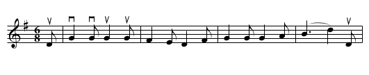 MERRY GIRLS OF DUBLIN - staff notation