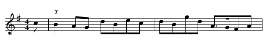 Merry Lads of Huntingtower. Ru1.107,The - staff notation