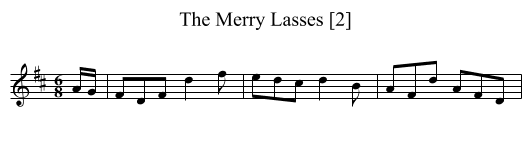 Merry Lasses [2], The - staff notation