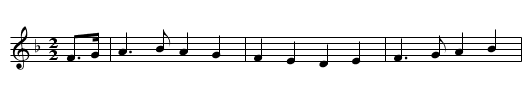 Merry May the Maid Be - staff notation