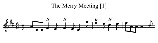 Merry Meeting [1], The - staff notation