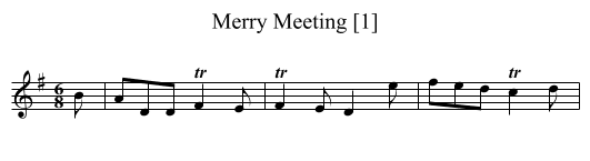 Merry Meeting [1] - staff notation