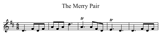 Merry Pair, The - staff notation