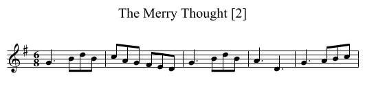 Merry Thought [2], The - staff notation