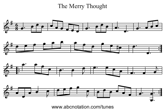 Merry Thought, The - staff notation