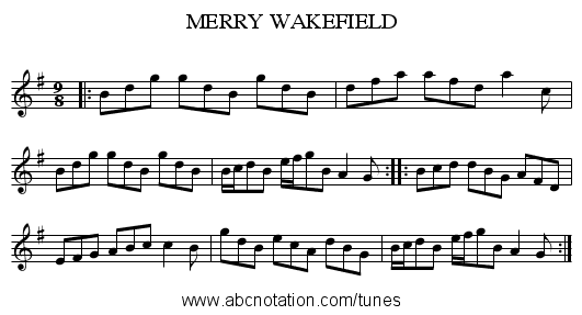 MERRY WAKEFIELD - staff notation