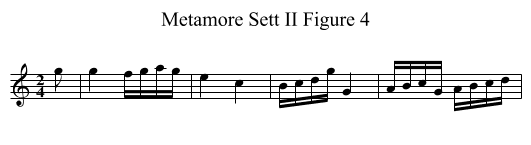 Metamore Sett II Figure 4 - staff notation
