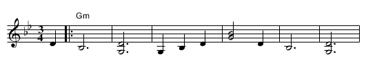 Metsakukkia  (Forest flowers) (harmony) - staff notation