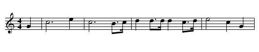 Meunier, tu dors - staff notation