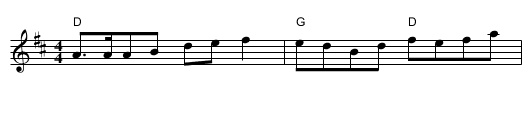 Mhairi's Wedding (D) - staff notation