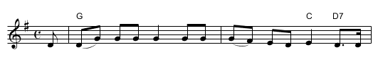 M'hera  [G] - staff notation