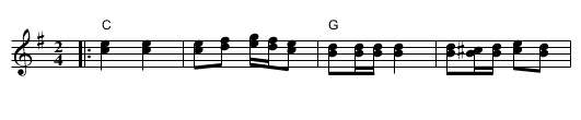 Mi Cigani - staff notation