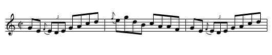 Michael Coleman's Dream - staff notation