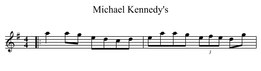 Michael Kennedy's - staff notation