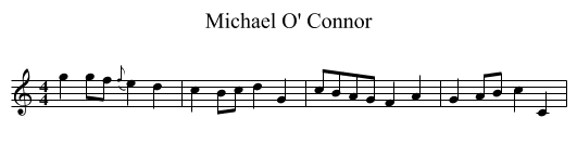 Michael O' Connor - staff notation