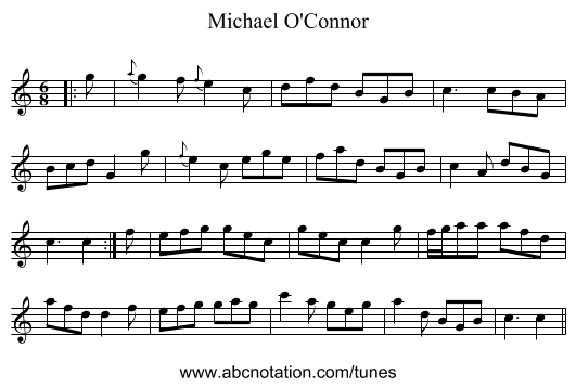 Michael O'Connor - staff notation