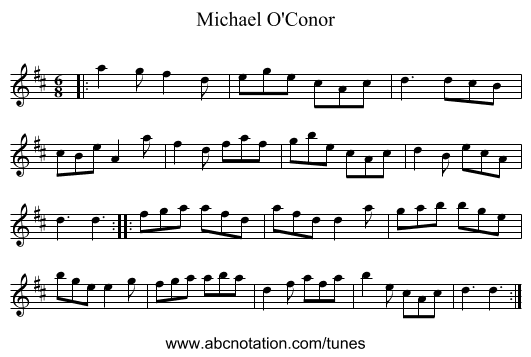 Michael O'Conor - staff notation