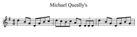 Michael Queally's - staff notation
