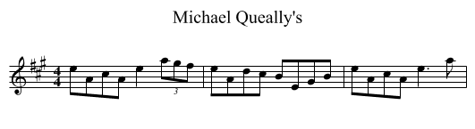 Michael Queally's - staff notation
