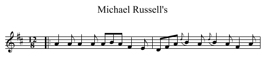 Michael Russell's - staff notation