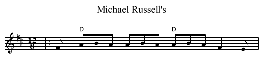Michael Russell's - staff notation