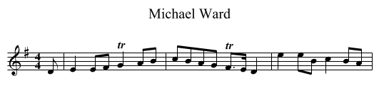 Michael Ward - staff notation