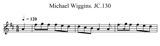 Michael Wiggins. JC.130 - staff notation