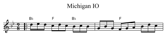 Michigan IO - staff notation