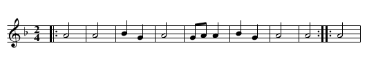 Micino Cergasko Kolo - staff notation