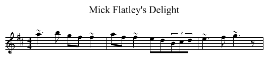 Mick Flatley's Delight - staff notation