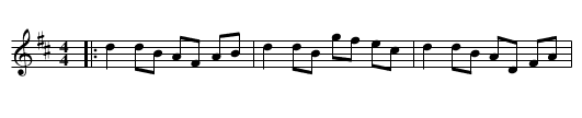 Mickey by the Fireside - staff notation