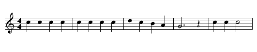 Mickey Mouse Theme - staff notation