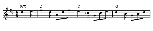 Mid-Day Jig - staff notation