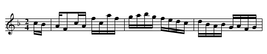 Middletown Hornpipe - staff notation