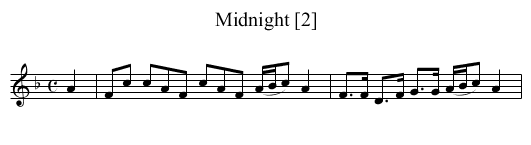 Midnight [2] - staff notation